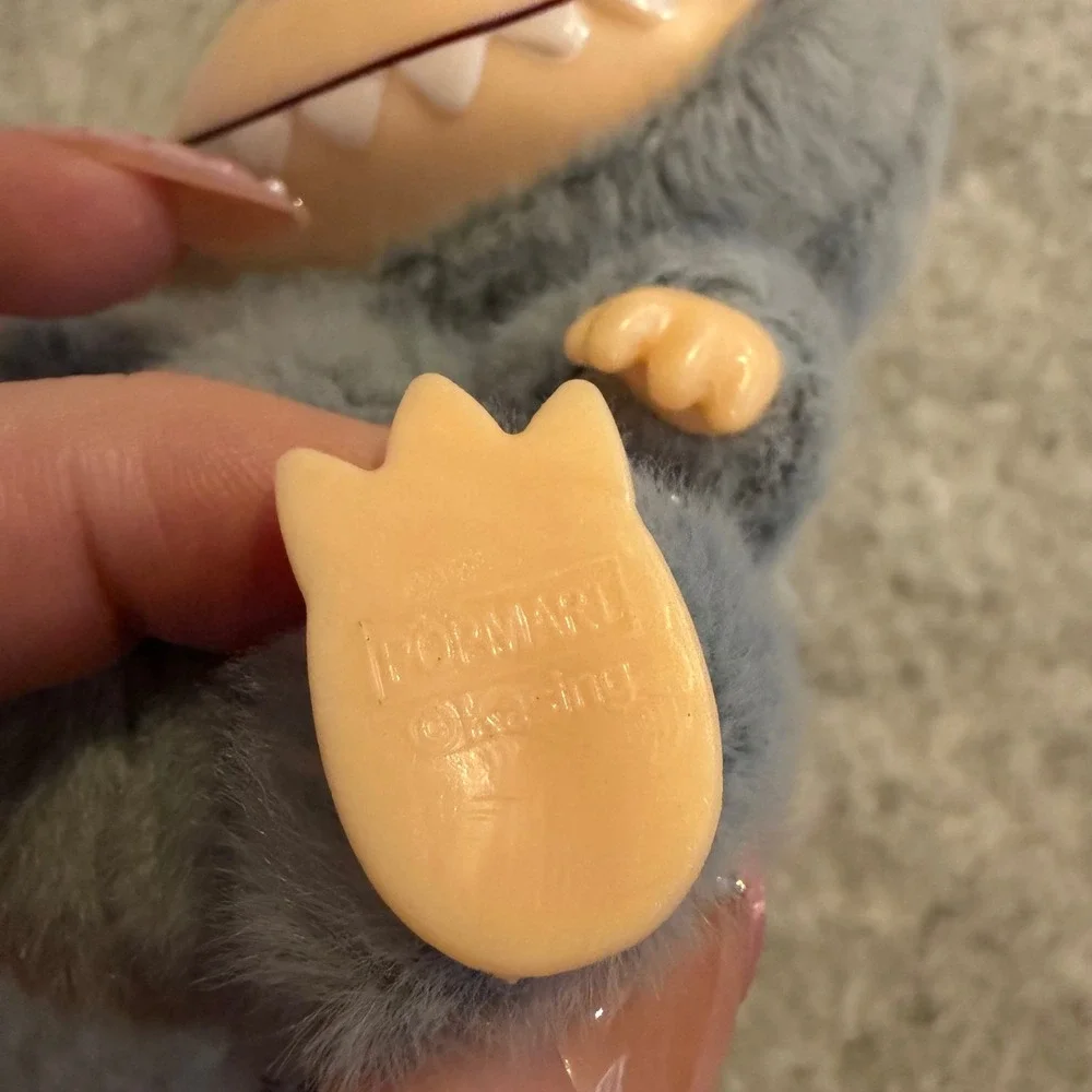 Pop Mart Labubu The Monsters Plush Vinyl Figure Grey Bunny Suit Small Toy Kasing